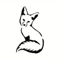 Cute Fox Car Vinyl Sticker Animal Funny Creative Decoration Car Stickers