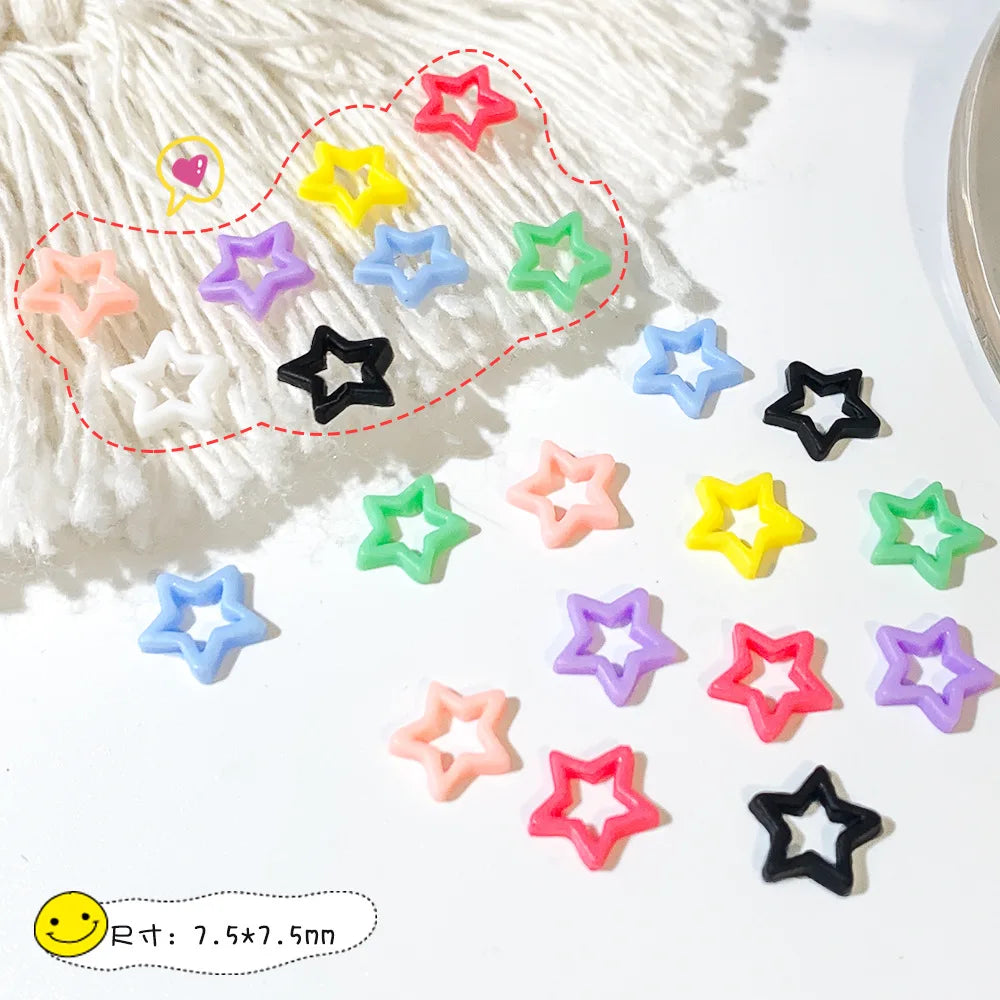 Food Play Candy Nail Art Charms Iridescent Gradient Gold Foil Rainbow Candy Resin Nail Rhinestone Decoration DIY Nails Accessory