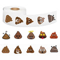 500PCS Cute Fun Poop Roll Stickers Phone Aesthetics Graffiti Wall Laptop Luggage DIY Graffiti Graffiti Waterproof Wall Sticker ﻿