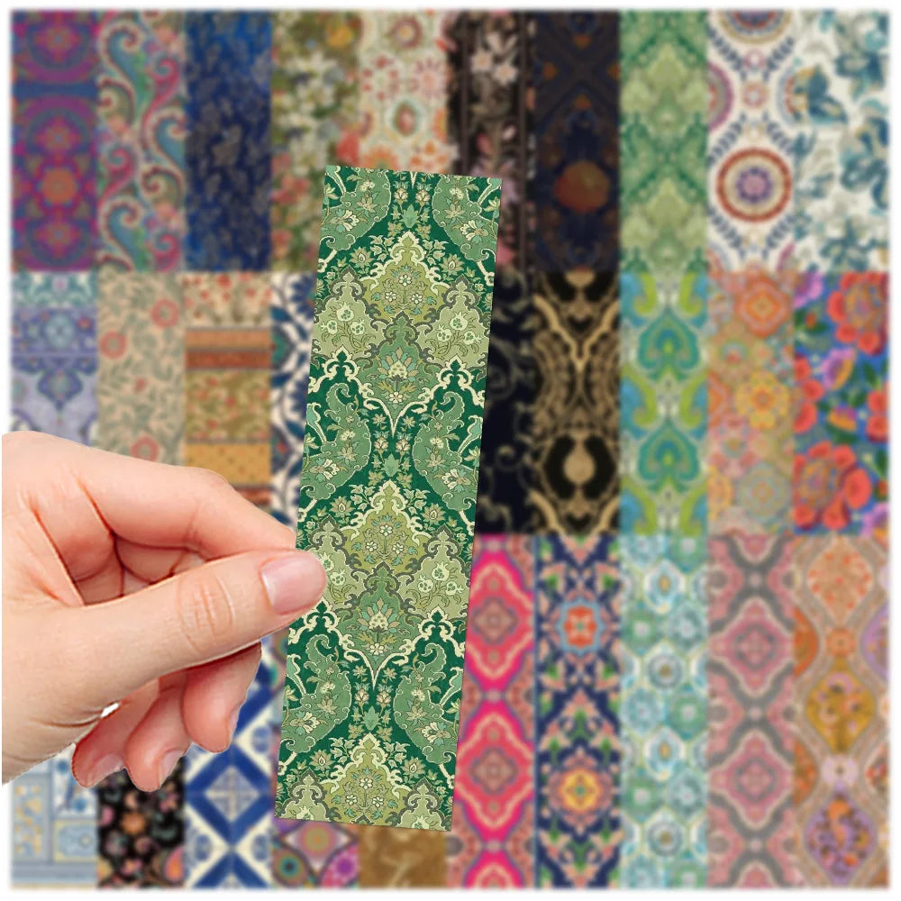 30 Pcs Classical Pattern Bookmarks for Students, Elegant and Unique Paper Cards Desktop DIY Decorations Bookmarks
