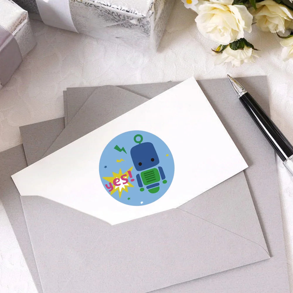 100-500pcs Dinosaur Animals Cartoon Stickers for kids school teacher Classroom Use Kids Toy Sticker Reward Encouragement Sticker