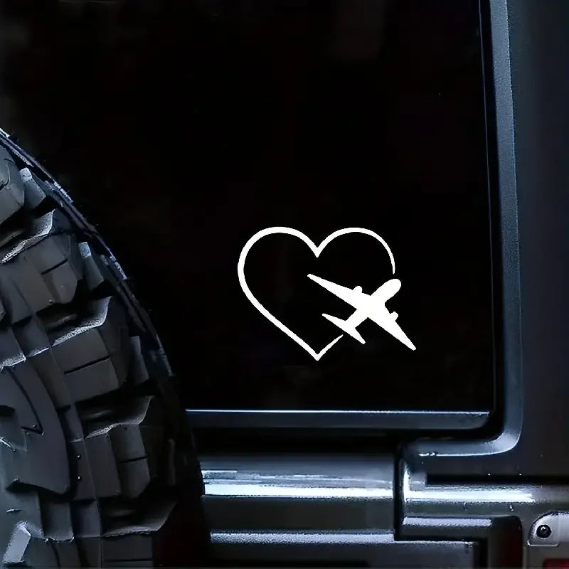Love The Open Road? Decorate Your Car With An Airplane, Car, Truck, Or Laptop Window Bumper Decal!