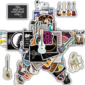 50PCS Guitar Sticker Snowboard Scrapbook DIY Laptop Graffiti Luggage Refrigerator Phone Creative Coffee Aesthetic Sticker
