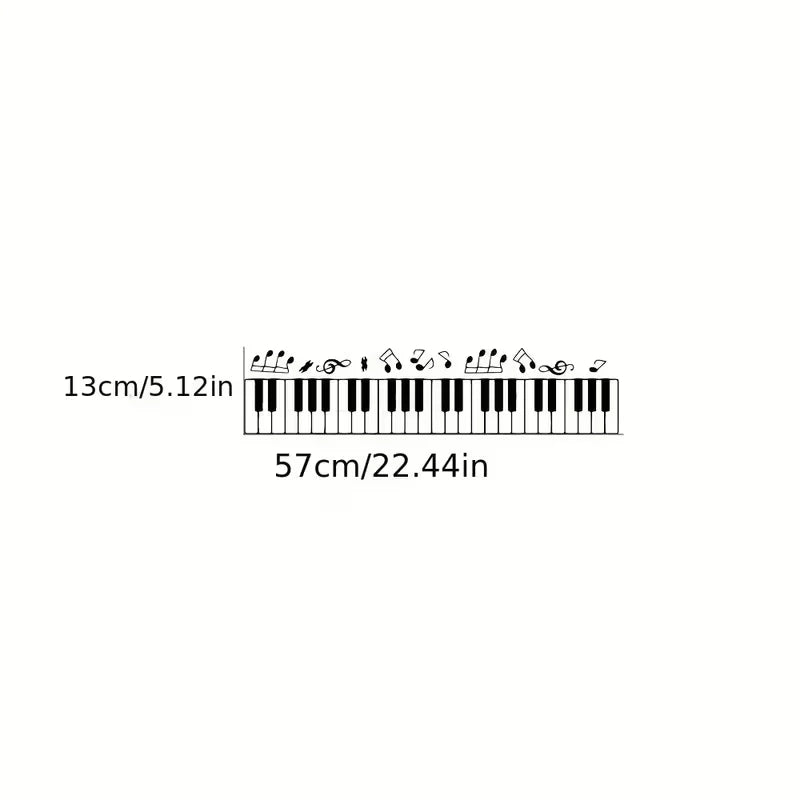 Piano Decorative Sticker Waterproof Home Decor Living Room Bedroom Home Decoration Accessories
