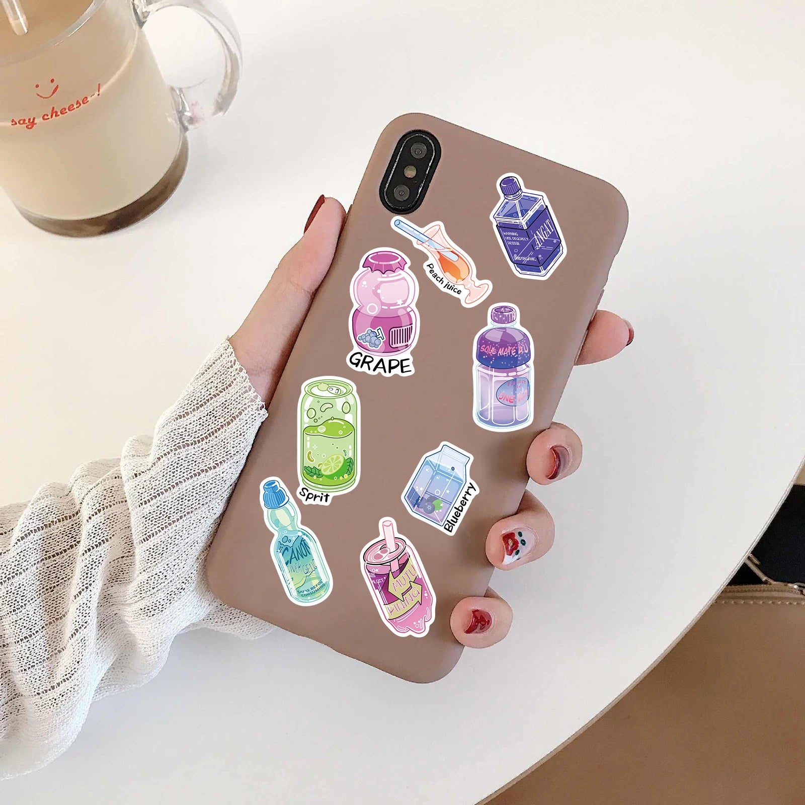 50PCS Snack Club Stickers Cartoon Skateboard Luggage Cafe DIY Laptop Classic Scrapbooking School Supplies Classic Cartoon Decal