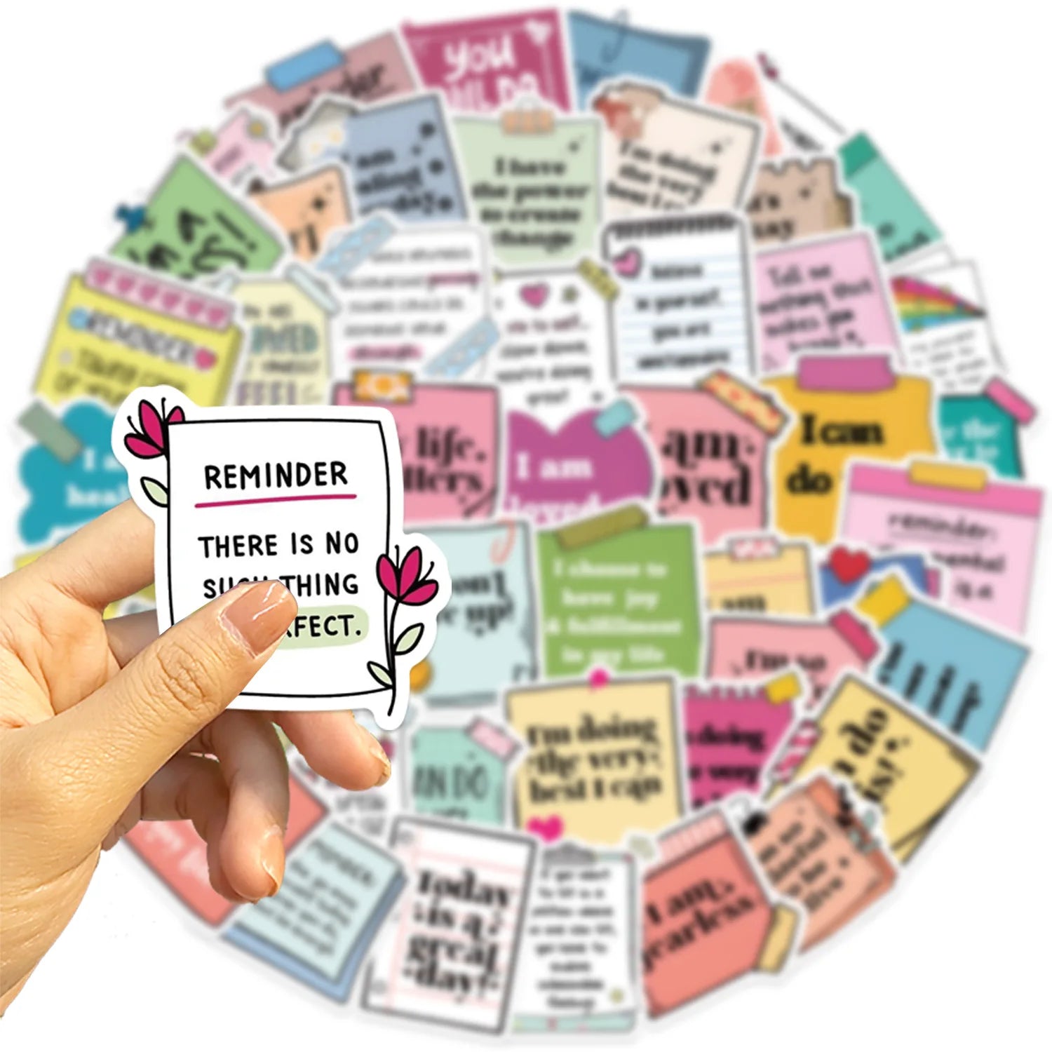50/100PCS Self affirmation Incentive Tags Graffiti Stickers Decoration Guitar Notebook Luggage DIY Waterproof Stationery Sticker