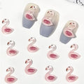 Food Play Candy Nail Art Charms Iridescent Gradient Gold Foil Rainbow Candy Resin Nail Rhinestone Decoration DIY Nails Accessory