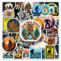 50-Pack Outdoor Wild Foot Stickers Waterproof Decorative Stickers for Computers Headsets Skateboards Office Learning Supplies