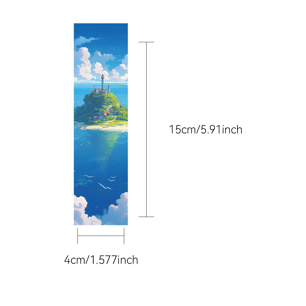 30/60PCS Hayao Miyazaki Manga Style Bookmarks Creative Student Gifts DIY Art Decoration Reading Book Comic Style Cards Bookmark