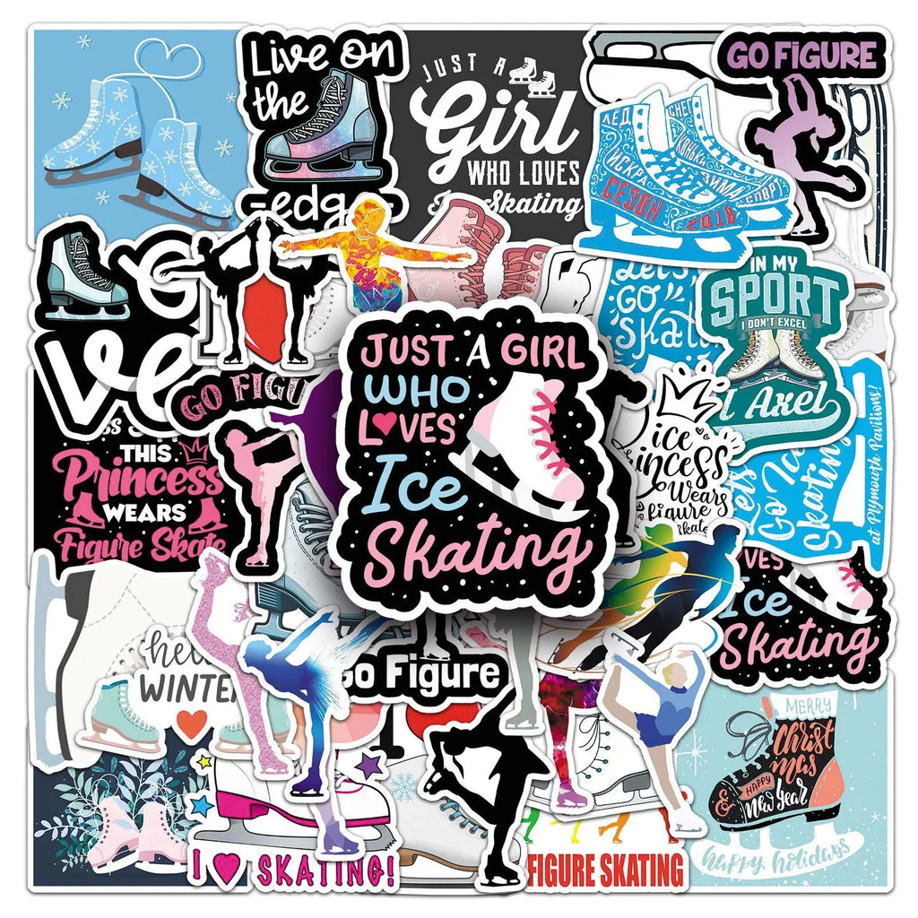 50/100PCS Skate Sticker Cartoon Sculpture Sports Graffiti Sports Series Car Computer Laptop Water Cup DIY Stationery Sticker