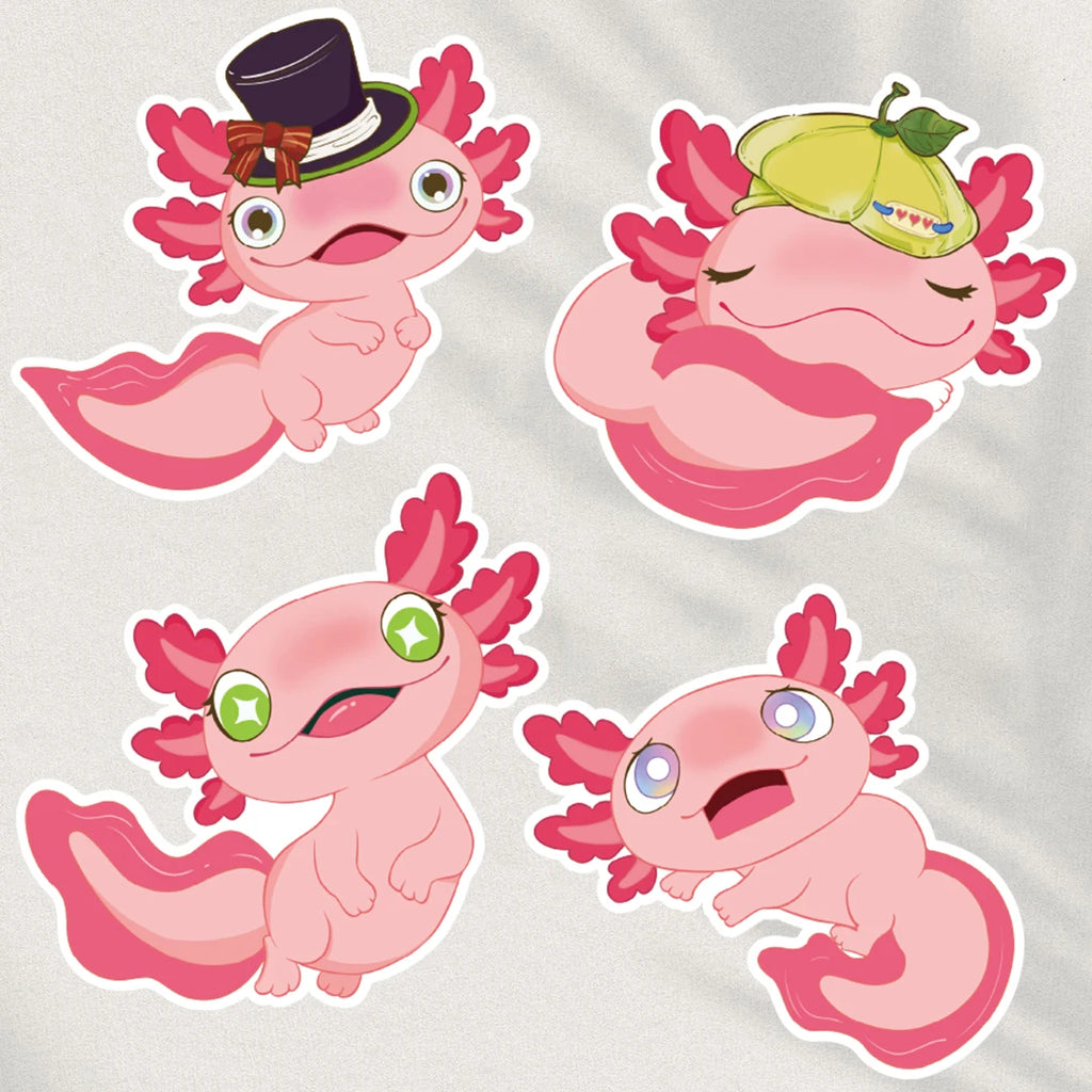 8/16PCS Salamander Collage Sticker Nostalgia Motorcycle Casual Coffee Laptop Luggage Harajuku Scrapbooking Waterproof Stickers
