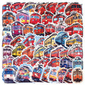 50/100 Pcs Nordic Style Locomotive Doodle Creative Stickers for Laptop Scooter Helmet Fridge Stationery Box Notebook Game Decals