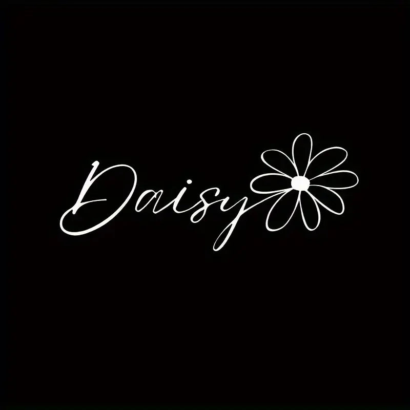 Matte Vinyl Daisy Flower Stickers - Permanent Strong Bonding, Realistic Daisies with Leaves, Irregular Flower Shape for, Trucks,