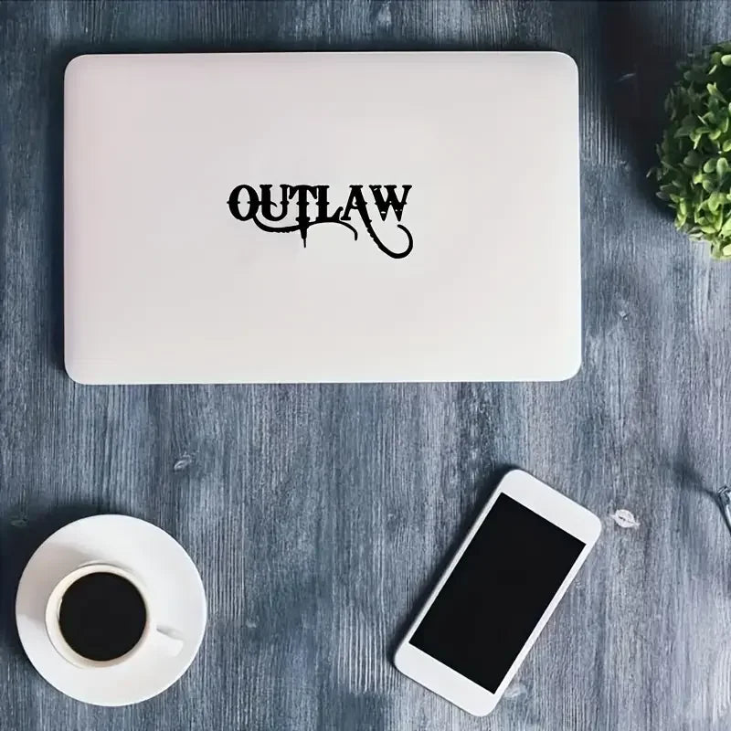Hot LARGE OUTLAW Car Stickers Car Styling Decoration, Laptop Stickers Waterproof Vinyl Decal For Car