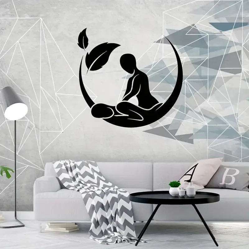 Vinyl Stickers for Wall Decoration in Massage Salons, Spas, And Beauty Health Rooms, Waterproof Wallpaper for Doors And Windows.