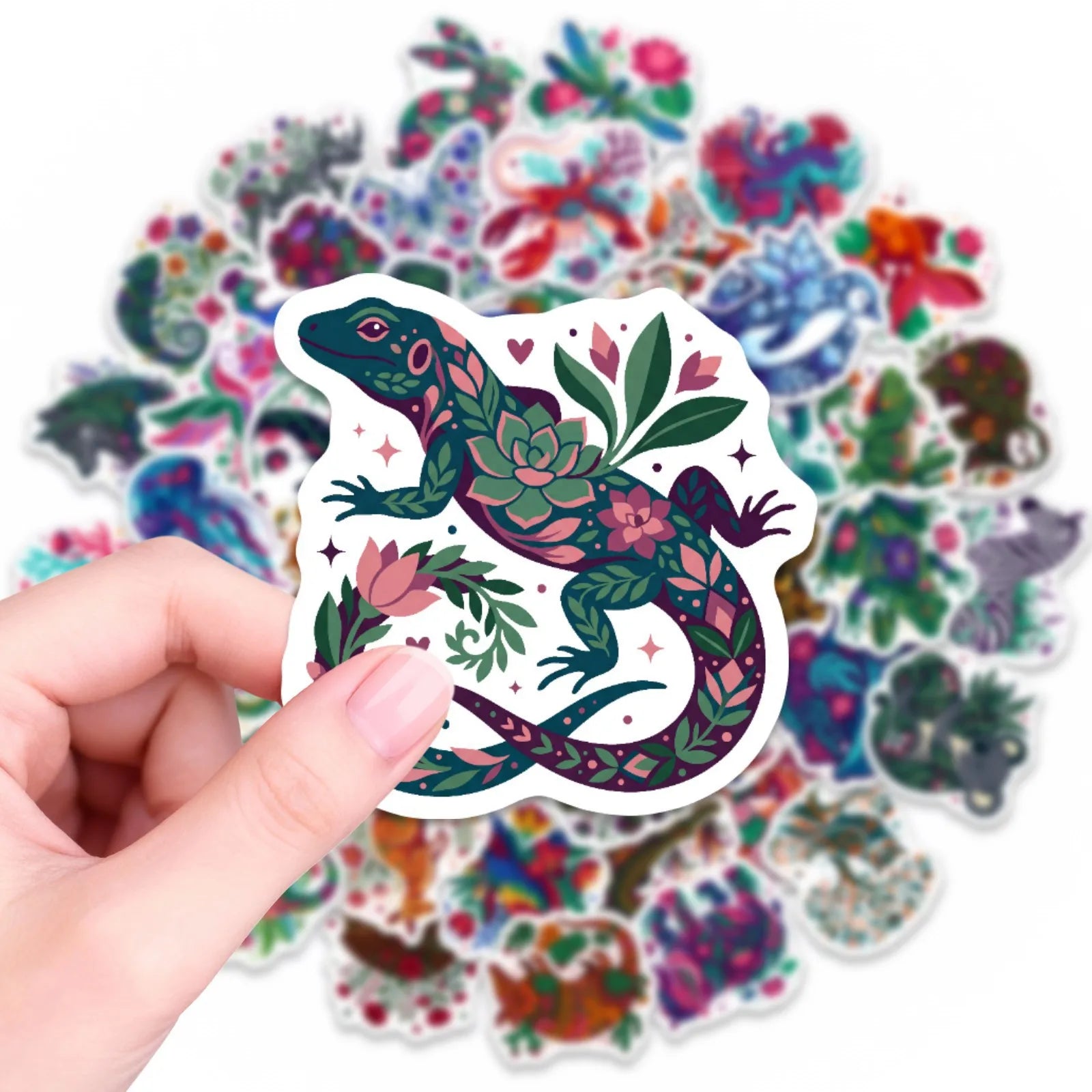 50/100 Pcs Ethnic HD Hand Painted Tropical Animal Stickers for Reward Stationery Box Phone Suitcase Cup Car Removable Decals