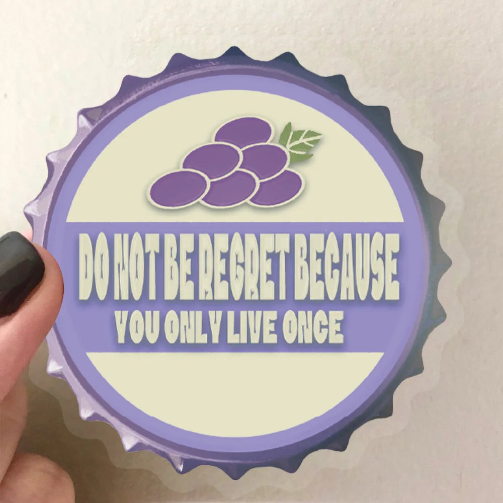 ‌50/100Pcs Retro Bottle Cap Stickers Unique Non-repeating Waterproof Decals for Fridge, Notebook, Guitar, Helmet, Car, Bicycle