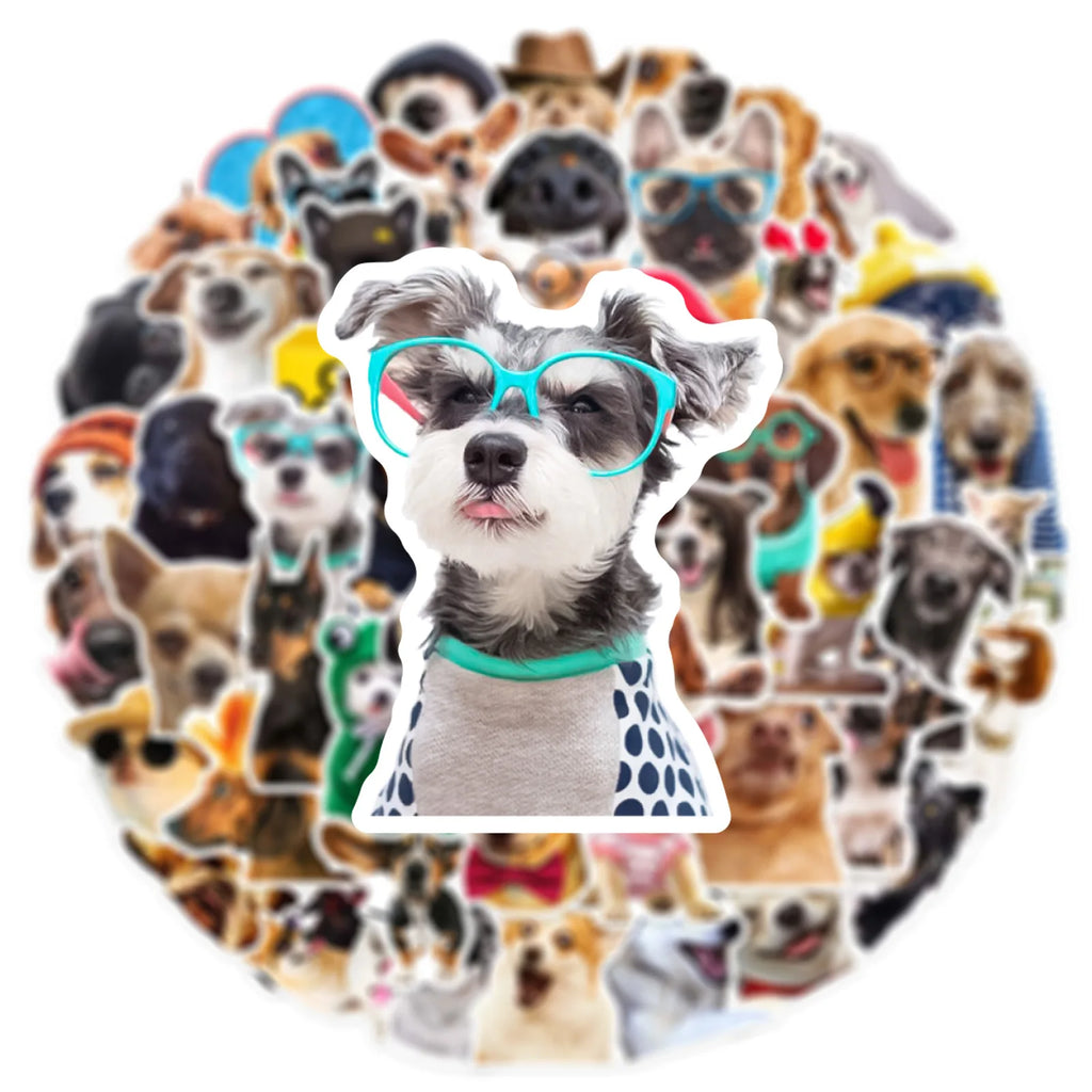 50/100PCS  Cartoon Life Dog PVC Sticker Aesthetic Decoration Scrapbooking Stationery School Supplies for Reward