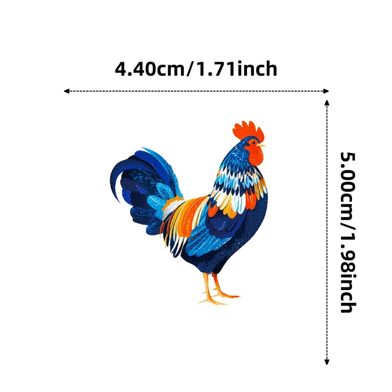 10/30/56PCS Cute Chicken Flock PVC Sticky Sticker Aesthetic Children's Stationery DIY Decoration Scrapbooking School Supplies