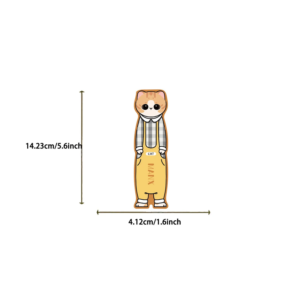 30 pieces Cute Cartoon Cat Bookmark Simple Literary Creative Reading Paper Bookmark DIY For Read Lover