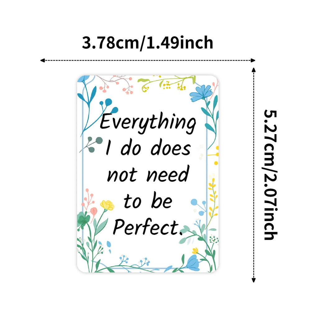 50Pcs Office Motivational Doodle Stickers, Positive Affirmation Emotional Wellness Decals for Stationery Notebook Luggage