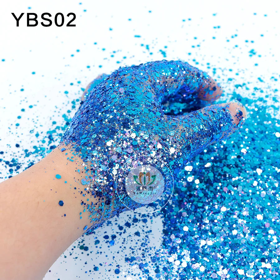 12g/bag Hexagonal Chameleon Nail Art Glitter 12Colors For Choice Scallion Powder Nail Art and Creative Crafts DIY Nails Sequins