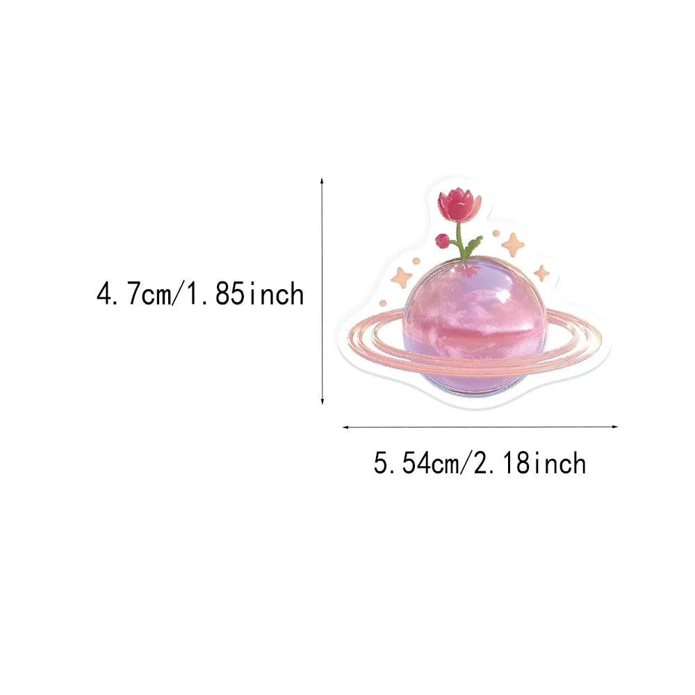50PCS 3D Pattern Series Sticker Pack Waterproof Stickers DIY Brochure Decorative Notebook Tablet Toy Stickers