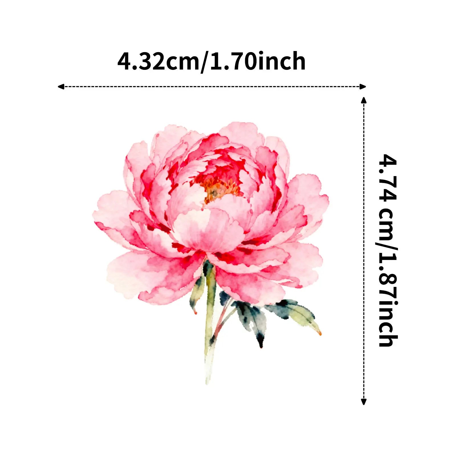 56PCS Fresh Plant Flower Stickers, Phone Cup Suitcase Diary Notebook Kids Stationery Decorative Art Decals Sticker