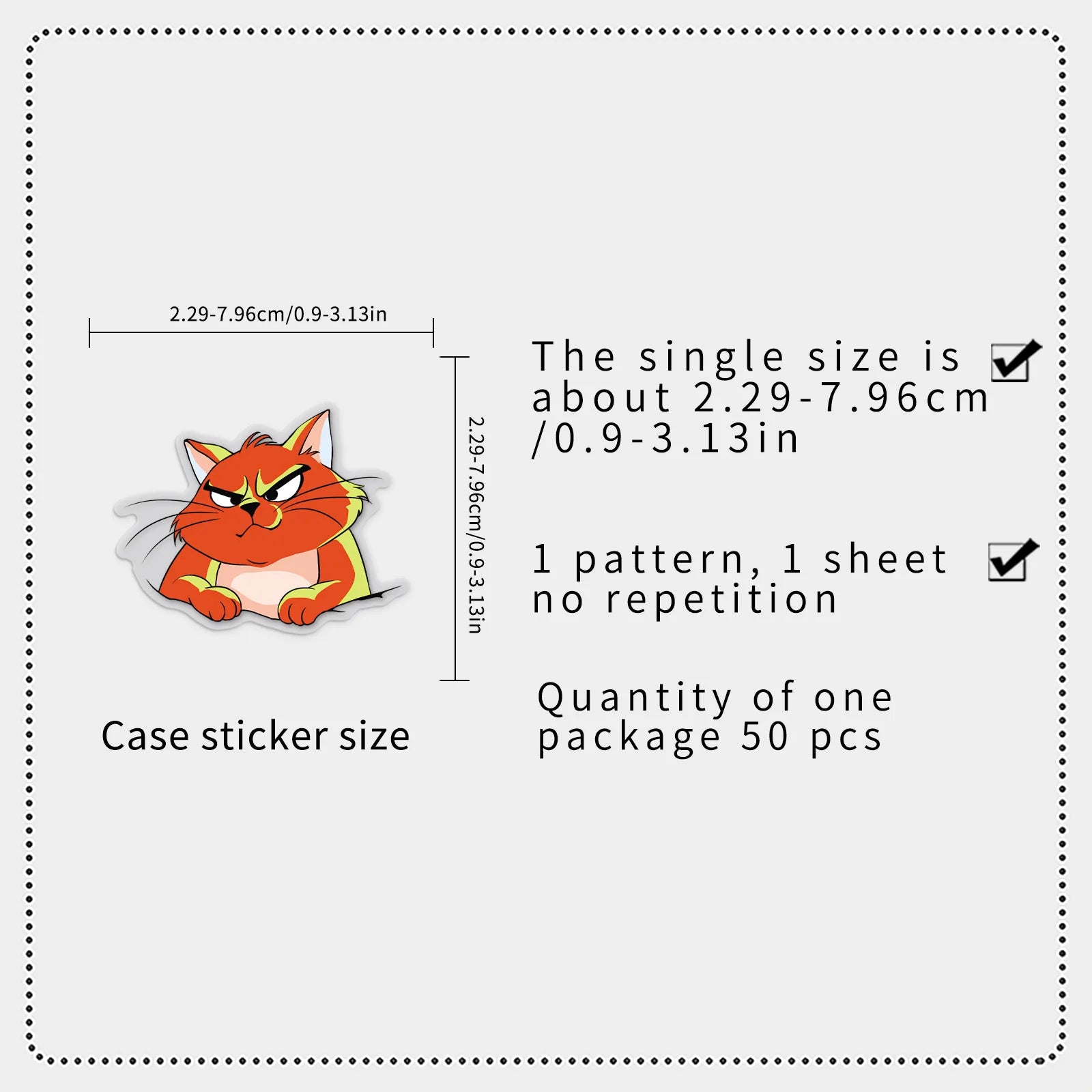 50/100PCS Transparent PET Funny Cat Sticker Cute Kitten Cartoon Waterproof Decoration DIY Laptop Stationery Sticker