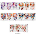 5 sheets Dreamcatcher UV DTF Cup Stickers, DTF Transfer Stickers, Waterproof Wipe-Off Transfer Paper for 16oz Glass, Mug, Crafts