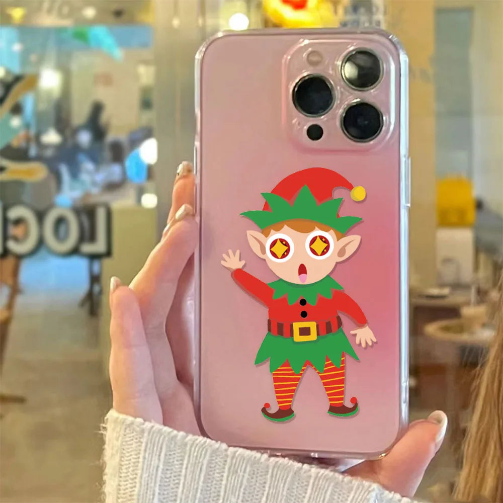 8PCS Creative Christmas Face Changing Series Collage Fun Stickers DIY Manual Luggage Skateboard Notebook Gooka Stickers