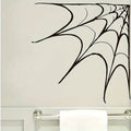 Classic Halloween Spider Web Wall Decal - Removable PVC Sticker, Static Cling, Perfect for Living Room, Bedroom, Entryway Decor,