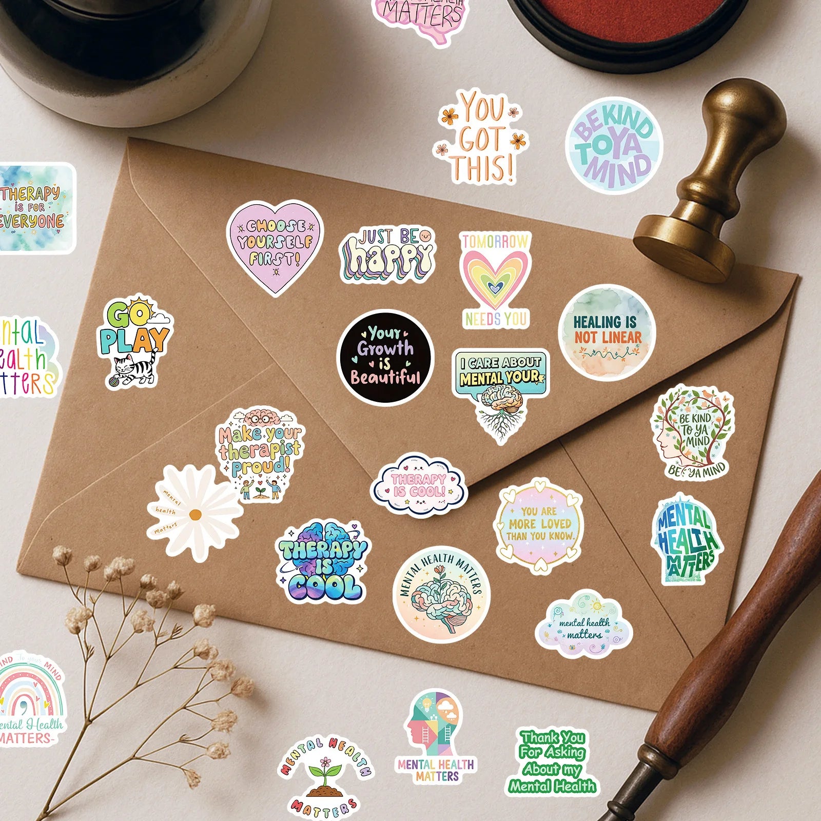 56/112Pcs Light Color  Fun Fresh Stickers for Laptop Suitcase Lunch Box Stationery Helmet Fridge Album Guitar Decoration Stikers
