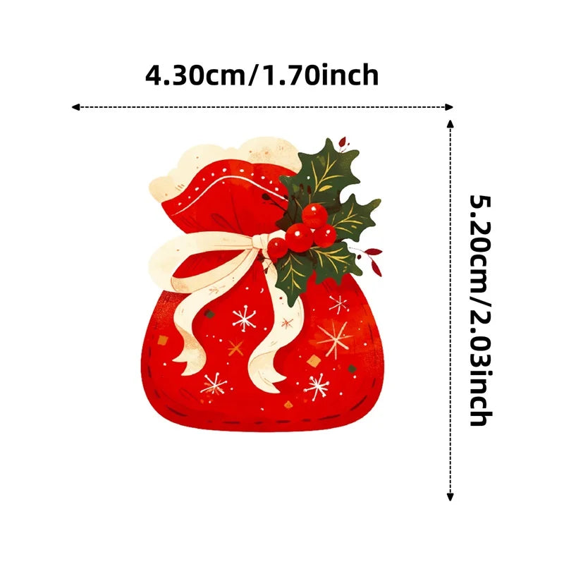 10/30/50PCS Cute Christmas Fat Animal PVC Sticky Sticker Aesthetic DIY Children's Decoration Scrapbooking School Supplies