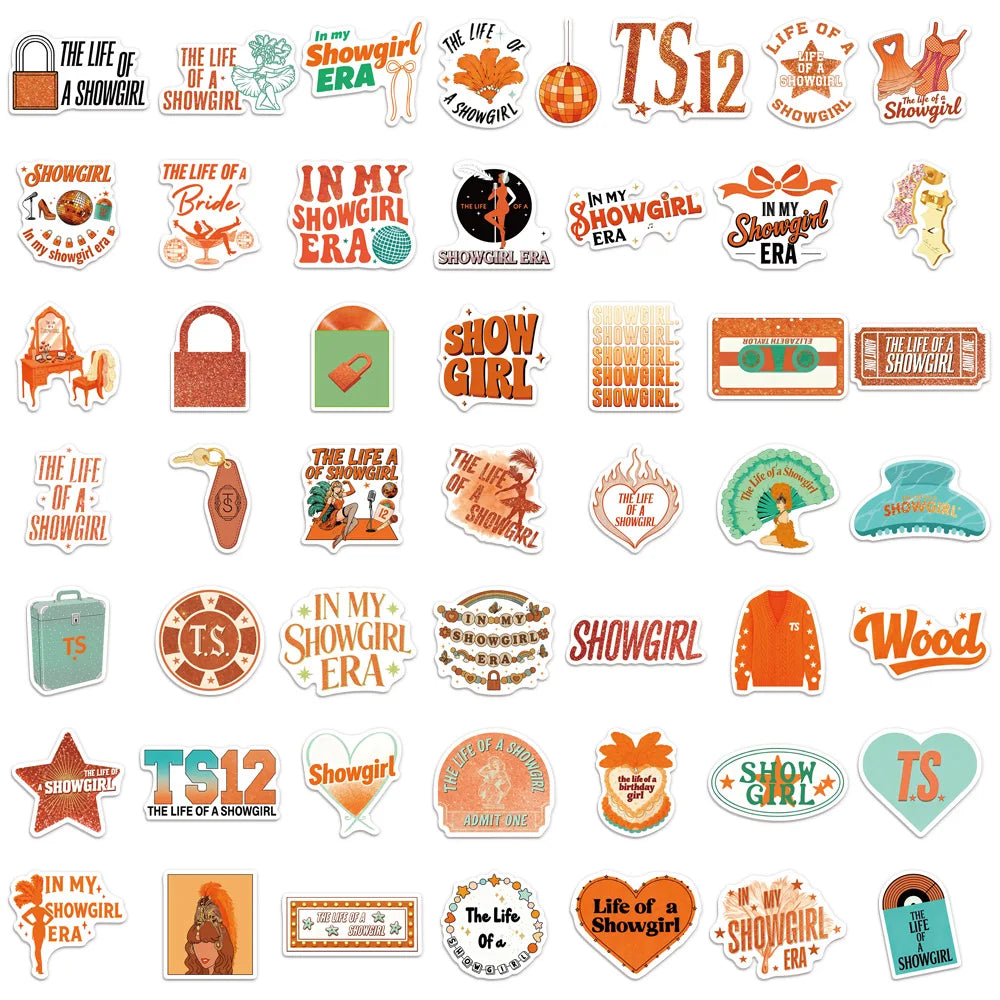 50PCS Showgirl Graffiti Stickers DIY Luggage Laptop Tablet Speaker Decorative Stickers