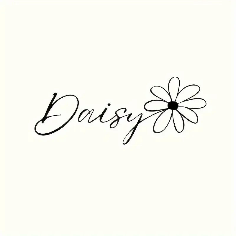 Matte Vinyl Daisy Flower Stickers - Permanent Strong Bonding, Realistic Daisies with Leaves, Irregular Flower Shape for, Trucks,