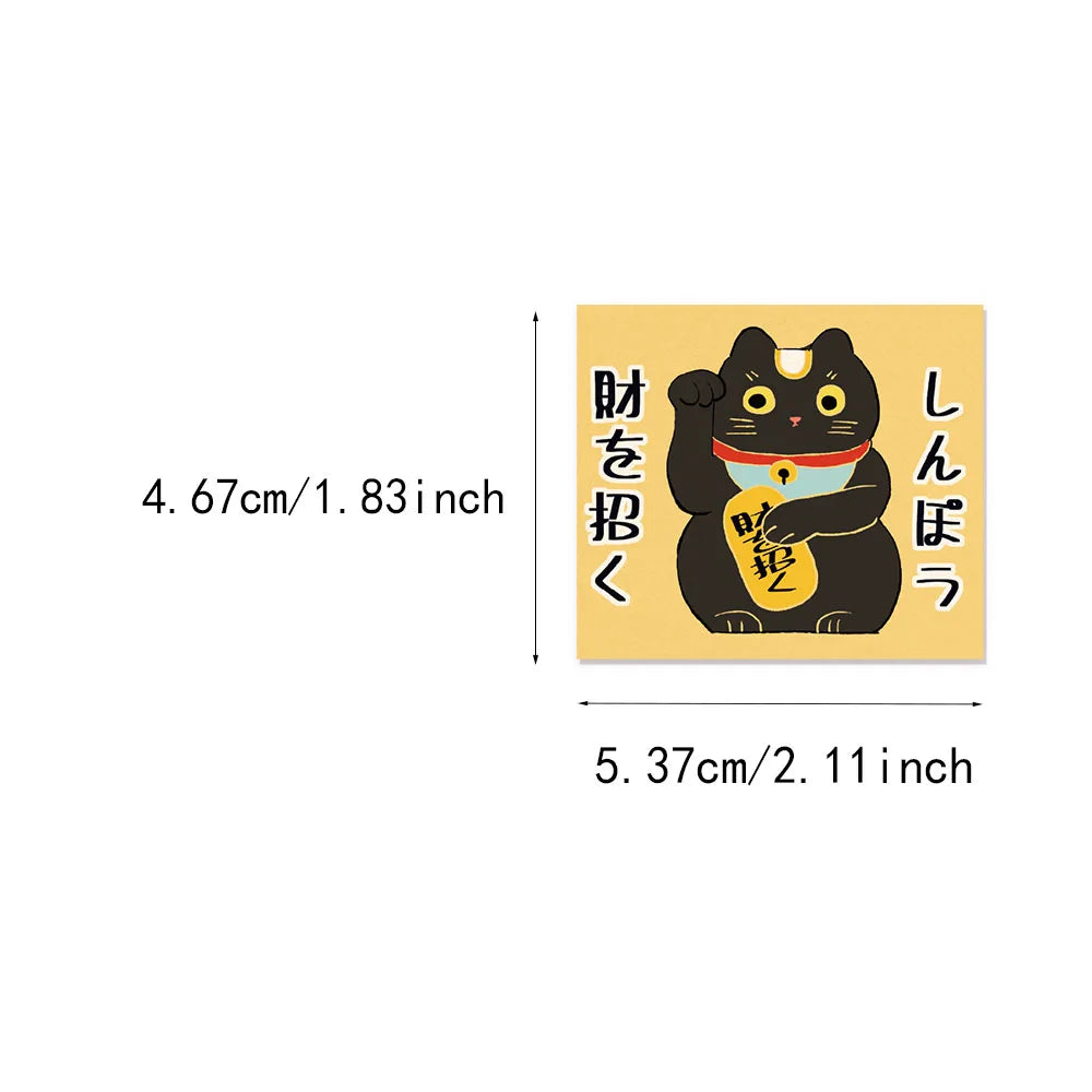 50PCS Retro Cartoon Japanese Culture Aesthetics Stickers DIY Manual Scrap Book Laptop Luggage Waterproof Graffiti Stickers