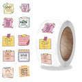 500PCS Bible Notes Roll Stickers Motivational Funny Notebook PVC Laptop Stationery for Laptop Luggage Phone Stickers