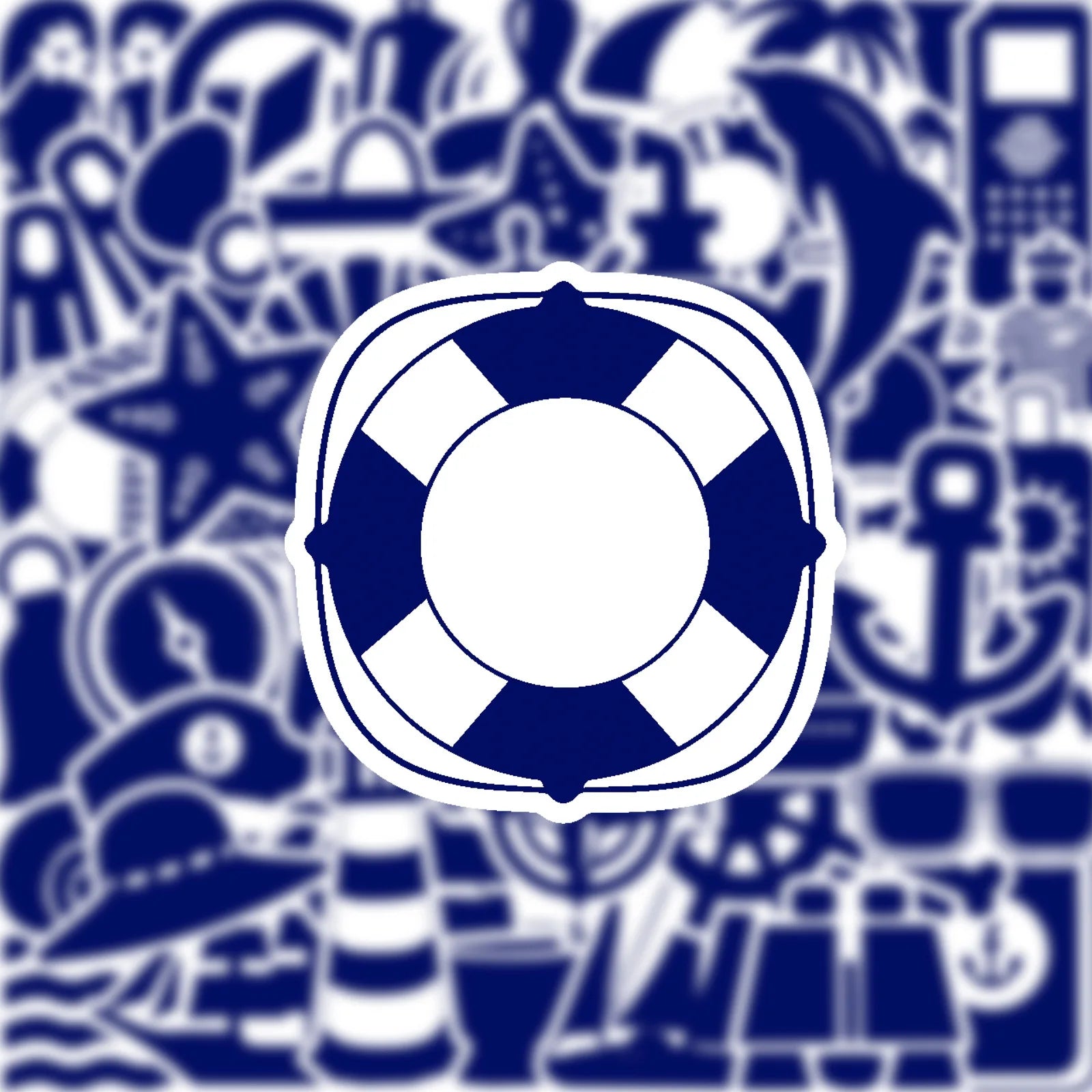 50/100Pcs New Navy Theme Series Stickers DIY Game for Phone Case Skate Helmet Car Bicycle Suitcase File Holder Waterproof Decals