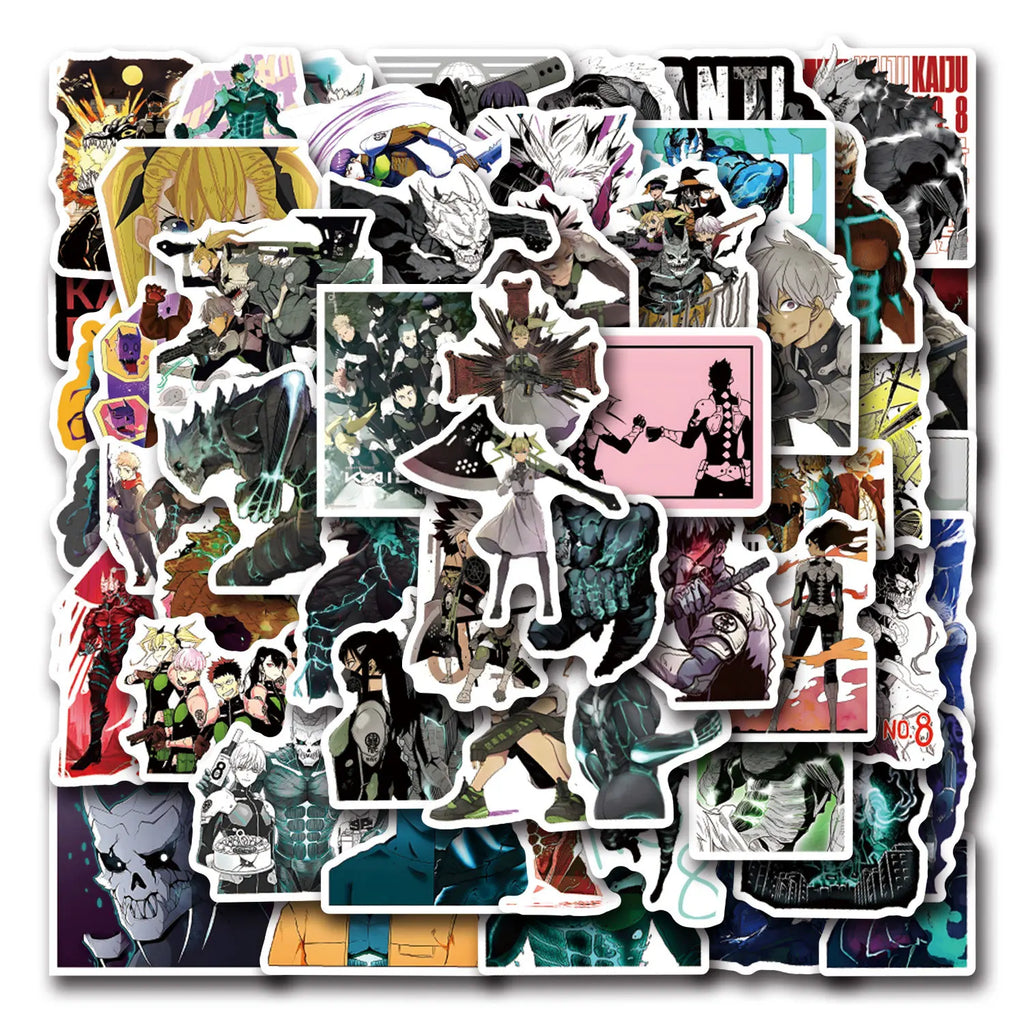 55/110PCS Anime Monster Graffiti Sticker Car Luggage Water Bottles Notebook Sticker