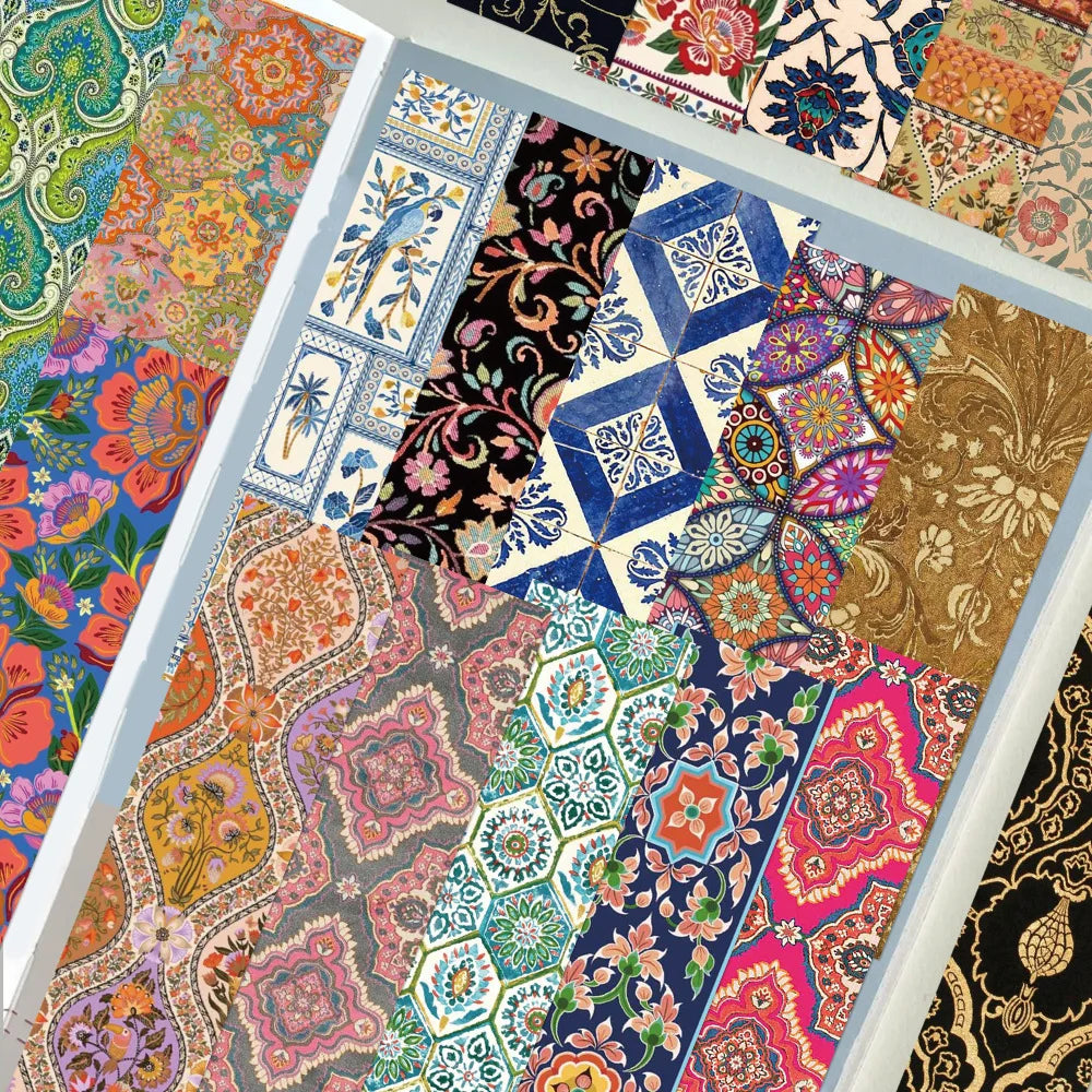 30 Pcs Classical Pattern Bookmarks for Students, Elegant and Unique Paper Cards Desktop DIY Decorations Bookmarks