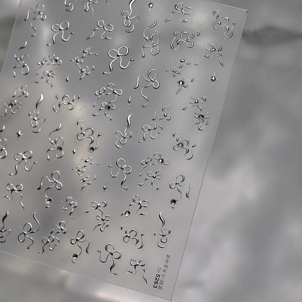 Fashion Lace Flower Charming Nail Stickers Luxury 5D Crystal Diamond Pearl Nail Art Stickers Self Adhesive Manicure Tools Decals