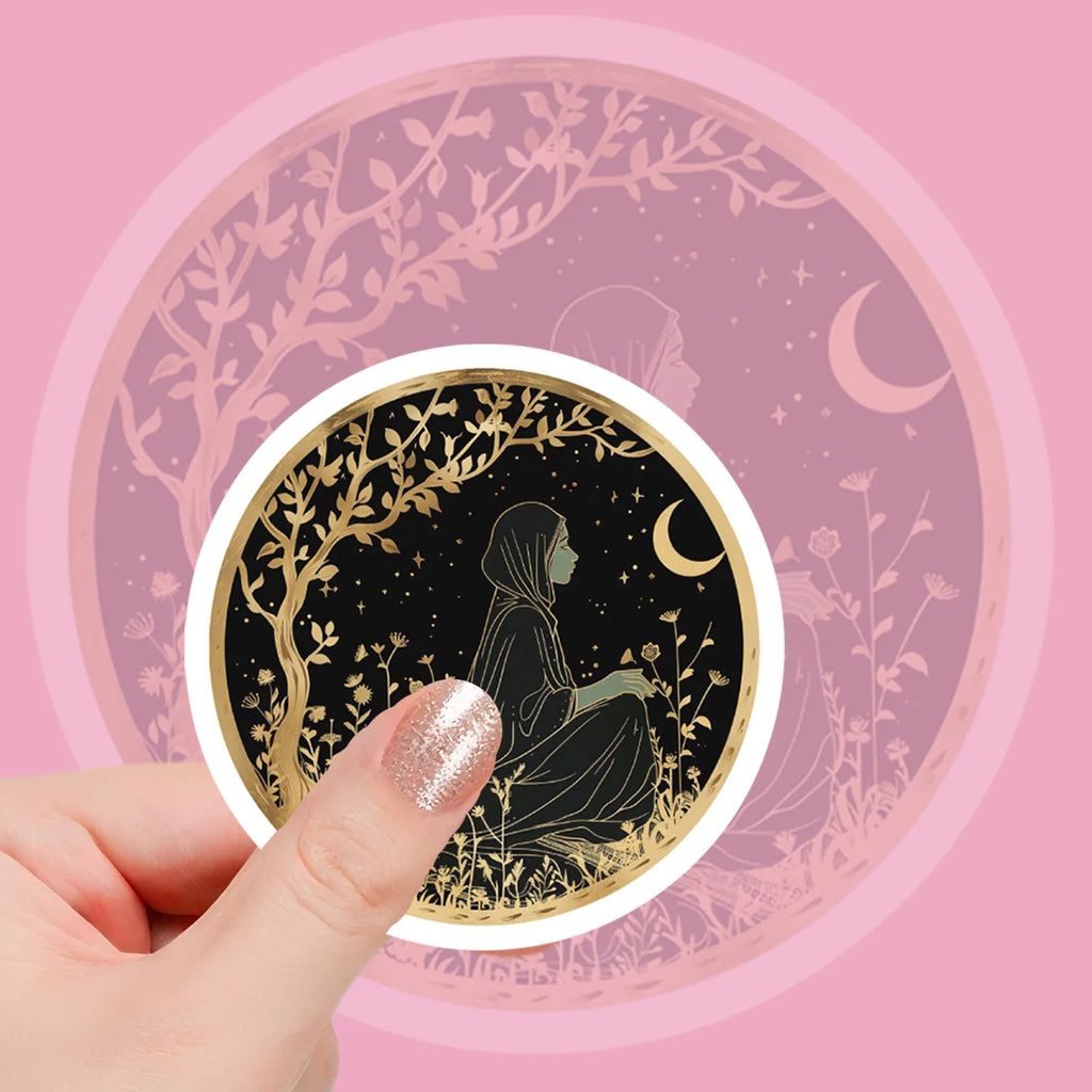 56/112 Pcs Festival Crescent Moon Lantern Element Stickers for Atmosphere Window Cabinet Fridge Furniture File Holder Decals