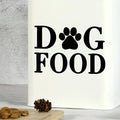 1pc Creative PVC Wall Sticker, Dog Food Slogan Dog Paw Print, Waterproof Self-Adhesive Wall Sticker For Bedroom, Entryway, Livin