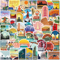 50PCS Summer Surfing Hawaii Sea Beach Stickers Vinyl Sticker Nostalgia Laptop Guitar Luggage Graffiti Motorcycle Stickers Decals