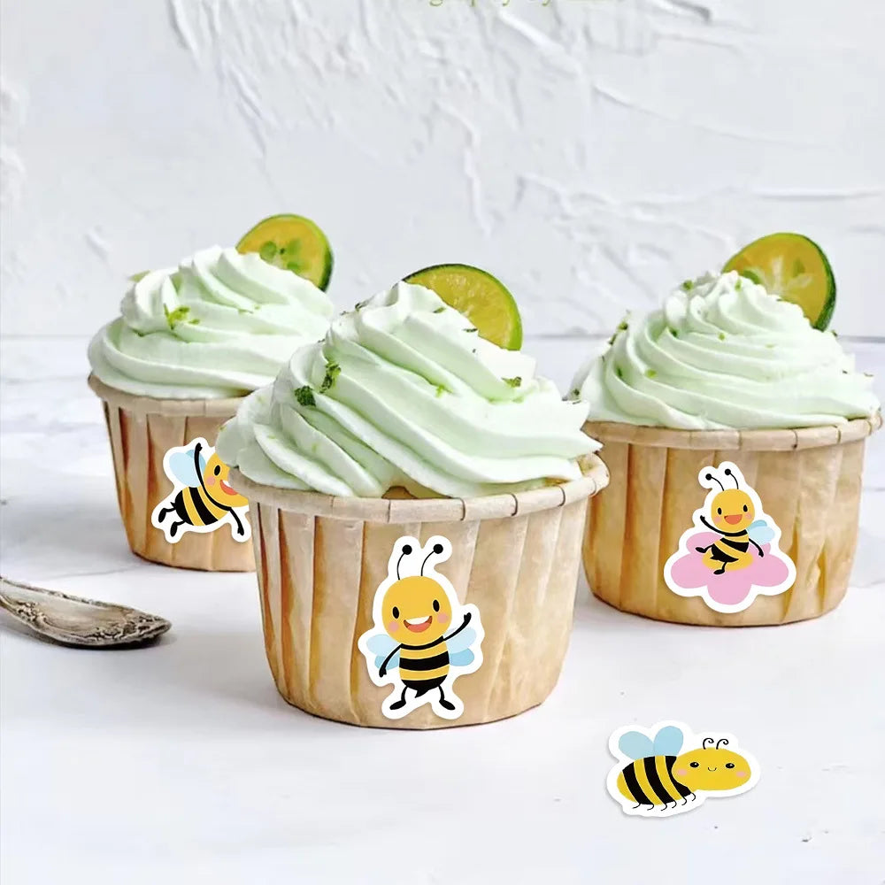 500pcs Cartoon Bee Reward Sticker Roll Labels Sticker for Wedding Gift Decor Envelope Sealing Scrapbooking