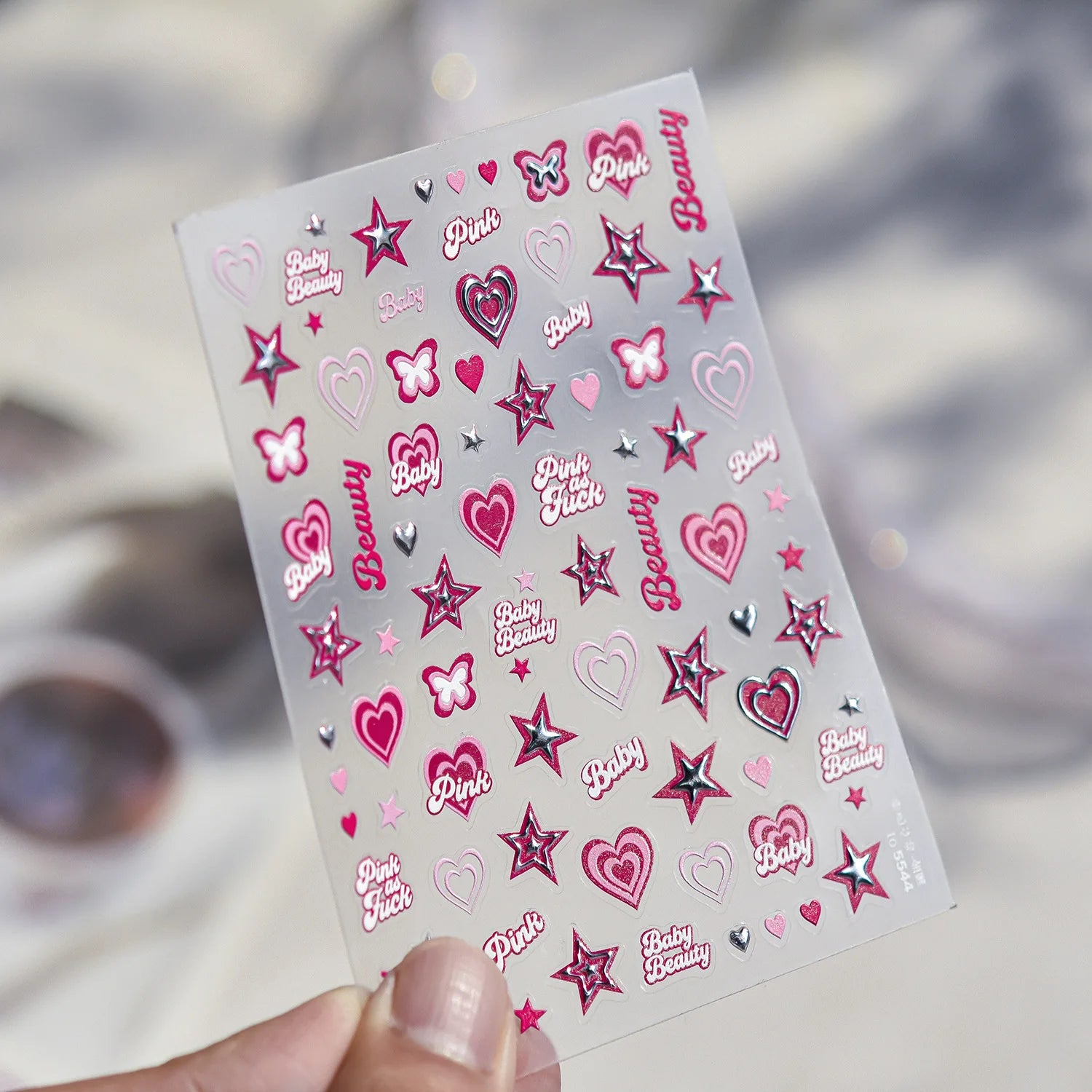 Exqusitive Mini Bows Nail Stickers 5D Reliefs Nail Art Stickers White Black Red Bowtie Nail 3D Decorations Adhesive Decals DIY