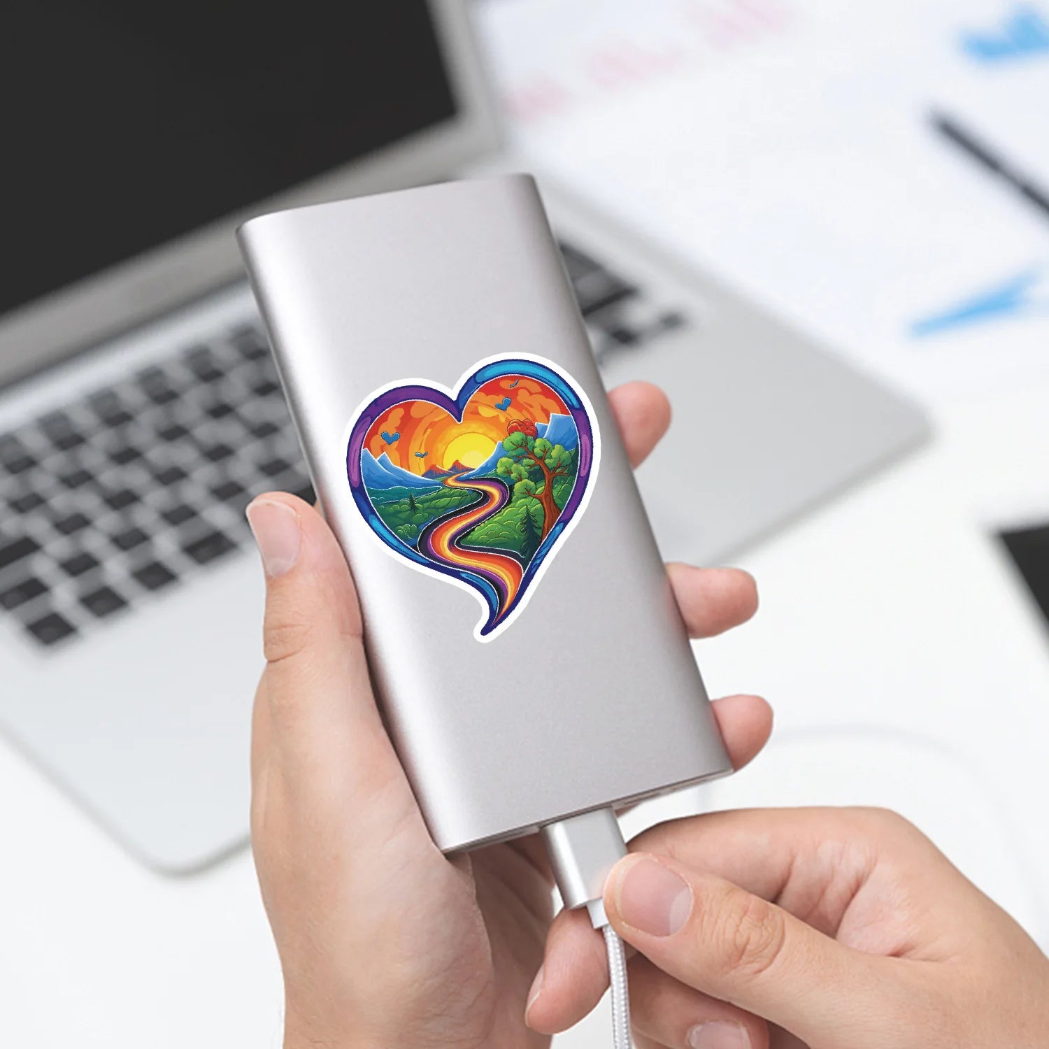 50PCS Colorful Love Doodle Stickers for Cars, Mobile Phones, Water Cups, Decorative Stickers, Waterproof Stationery Stickers Dec