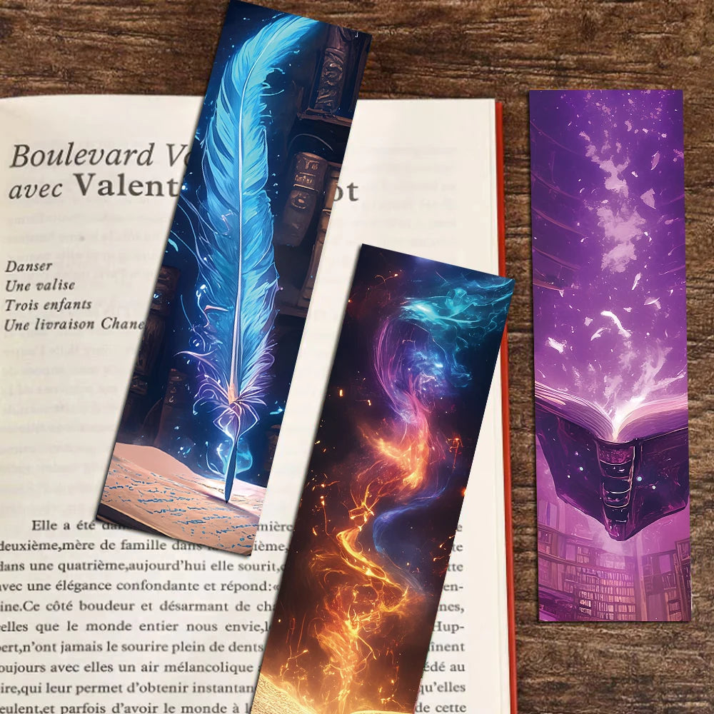 30/60PCS Fantasy Reading Bookmark Kawaii Notebook Animal Book Luggage DIY Decoration School Student Waterproof Phone Bookmark