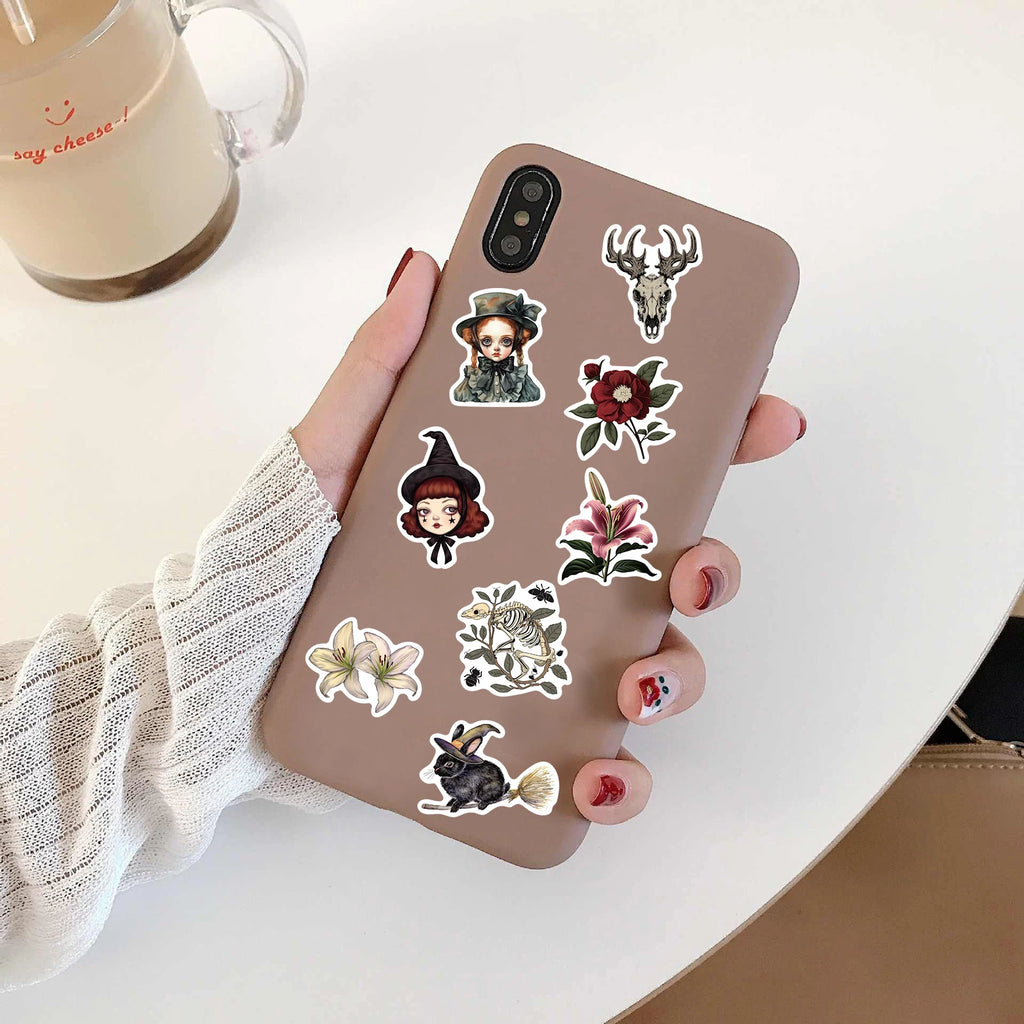 50PCS Gothic Stickers Horror Retro Laptop Luggage Cartoon Notebook Phone Graffiti Skateboard Scrapbook Decal Lables